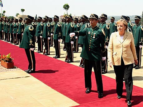 Merkel, Afrika, Südafrika, AFP