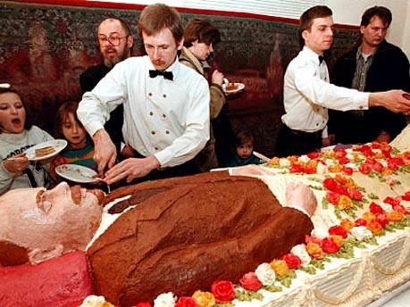 Kuchen in der Form von Lenin