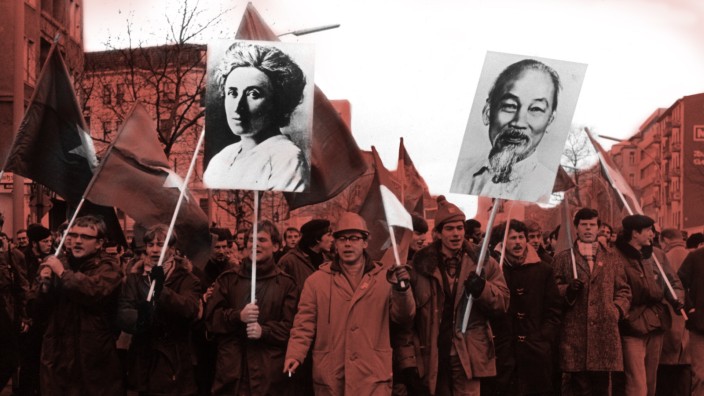 Vietnam-Demonstrationn im Februar 1968 in Berlin