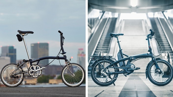 Fahrrad: Modelle des Brompton H6LD und Tern Vektron