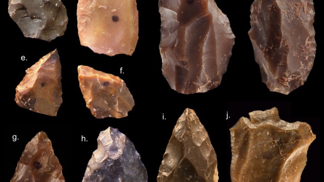 Paläoanthropologie: Das Alter der Fossilien konnte erst anhand neu entdeckter Feuersteine korrekt bestimmt werden.