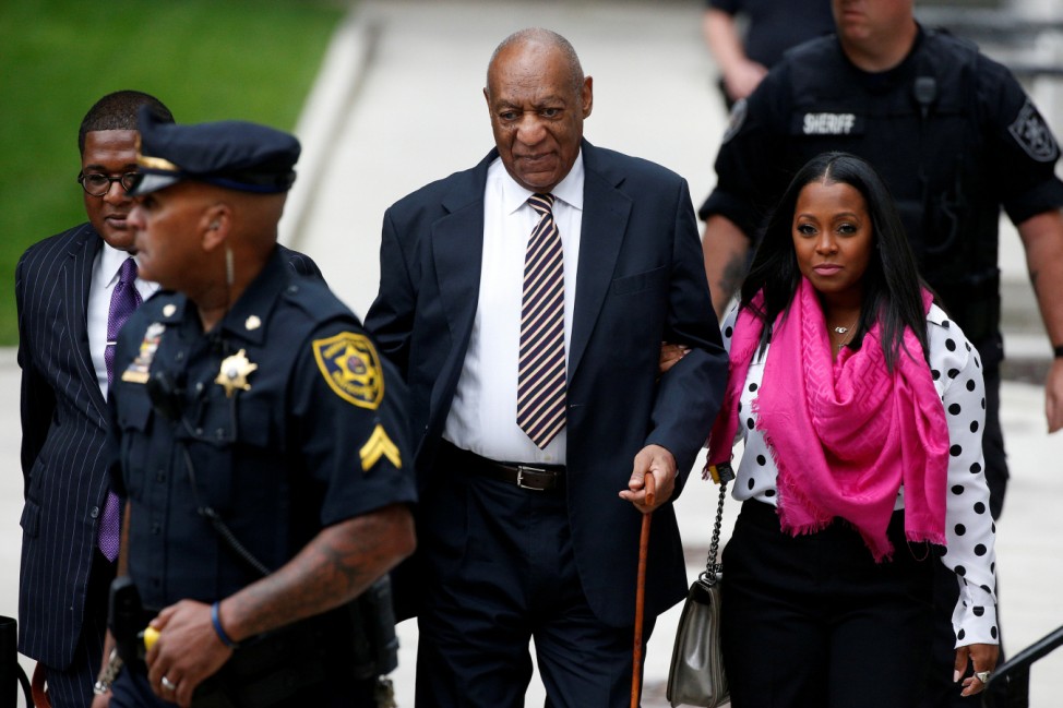 Actor and comedian Bill Cosby arrives for the first day of his sexual assault trial at the Montgomery County Courthouse in Norristown