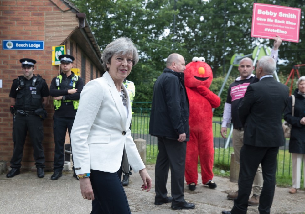 Leader Of The Conservative Party Theresa May Casts Her Vote In The 2017 General Election