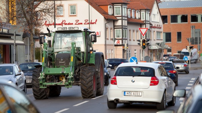 Verkehrssituation im Zentrum von Feldkirchen