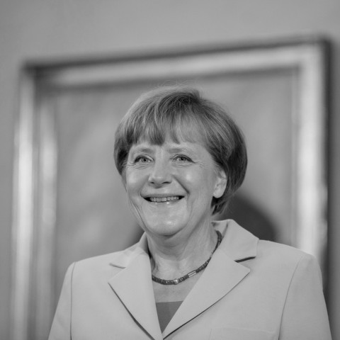 German Chancellor Angela Merkel receives diplomatic corps in the Chancellery in Berlin; S2 Kohl Weggefährten