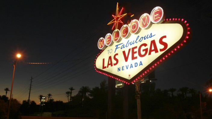 Stars in Las Vegas: Welcome to Fabulous Las Vegas: Das berühmte Neonschild begrüßt Tausende Touristen im Jahr.