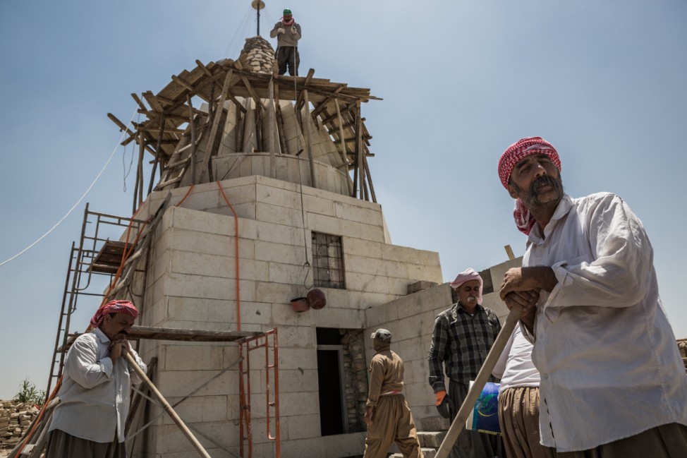 Wiederaufbau von jesidischen Tempeln im Irak