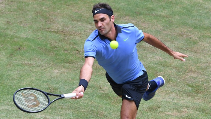 Tennis: Roger Federer in Halle