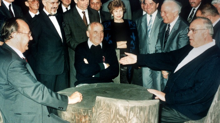 Westen Russland Genscher Gorbatschow Kohl