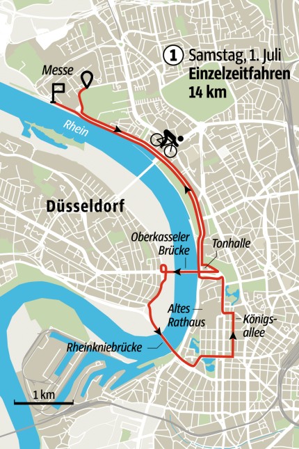 Tour de France Karte 1
