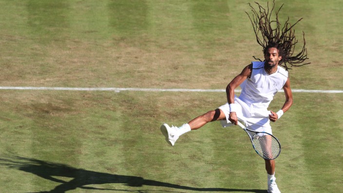 Wimbledon: Unnachahmlich in seinem Spiel: Dustin Brown
