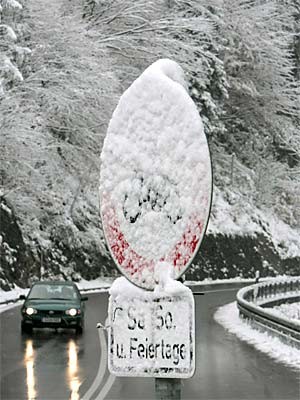 Winter Schnee Bayern dpa