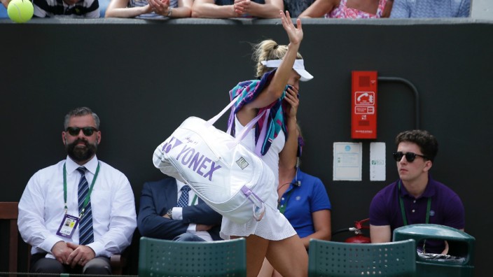 Wimbledon: Goodbye, Wimbledon: Angelique Kerber verlässt den Court in London.