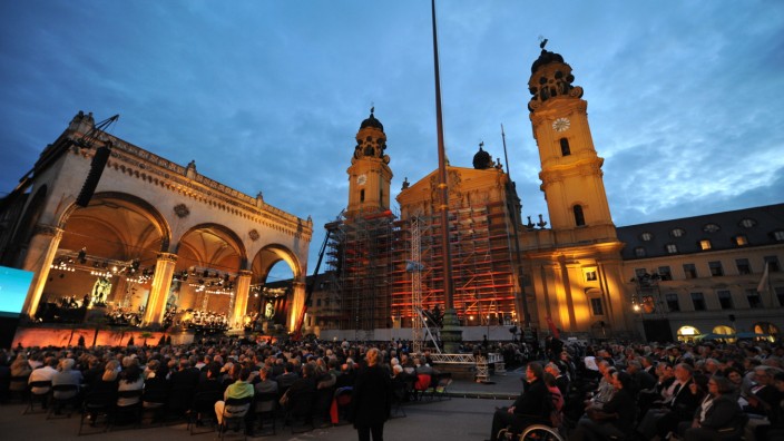 Festival: Schon zum 17. Mal dient die Feldherrnhalle als Konzertpodium.