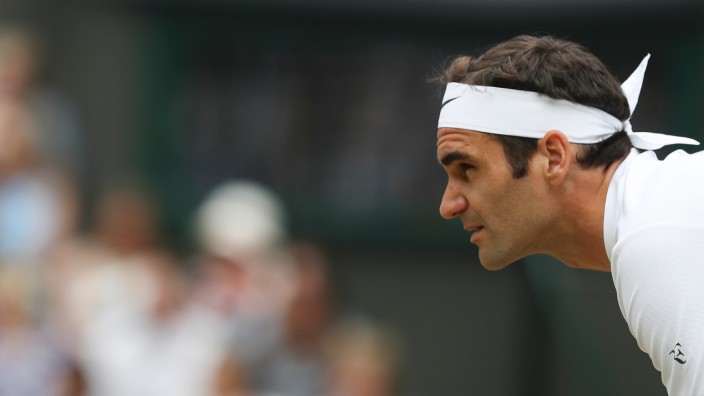Wimbledon: Fokussiert: Roger Federer im Wimbledon-Finale.