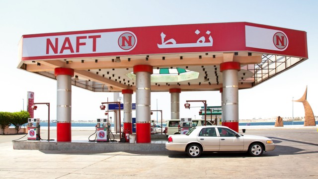 Tankstelle NAFT in Jeddah Saudi Arabien