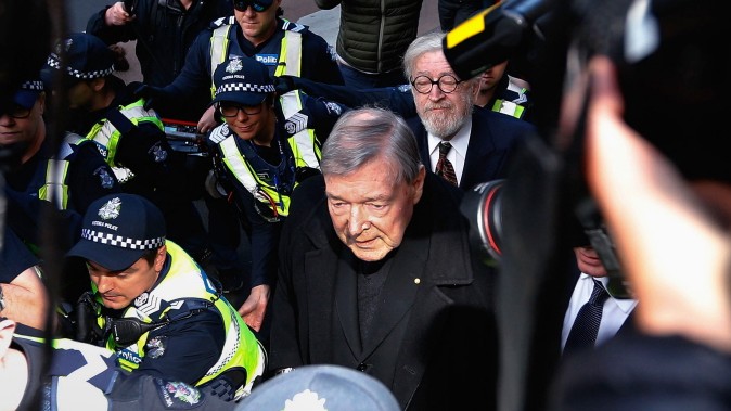 Cardinal George Pell Attends Court To Face Historical Child Abuse Charges