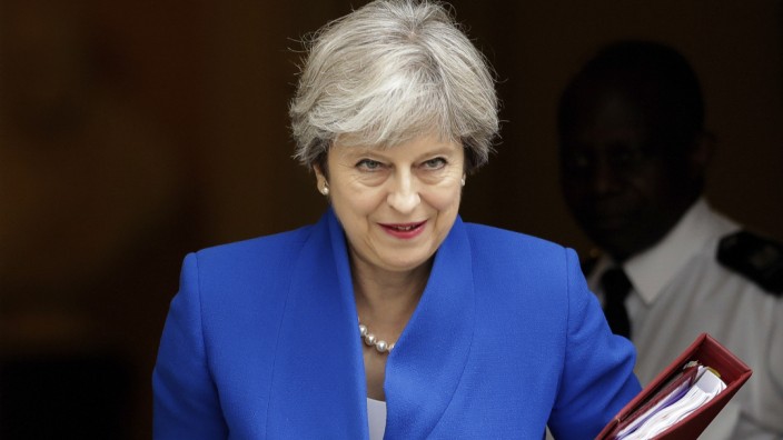 Brexit: Macht in Sachen Brexit Ernst: die britische Premierministerin Theresa May.