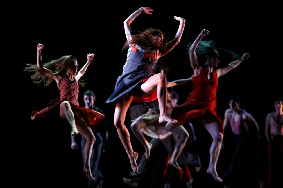 Dancers take part in a Festival of Choreographers in the Santiago's Municipal Theater in Santiago,