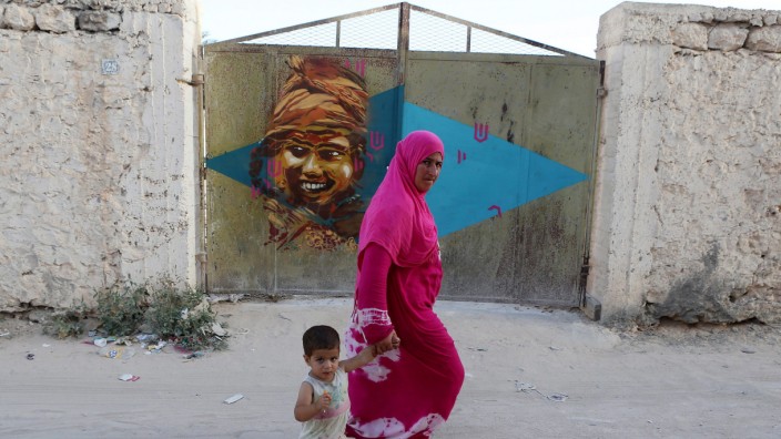 Street art project 'Djerbahood' in Erriadh