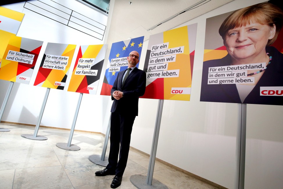 CDU Plakate für den Bundestagswahlkampf