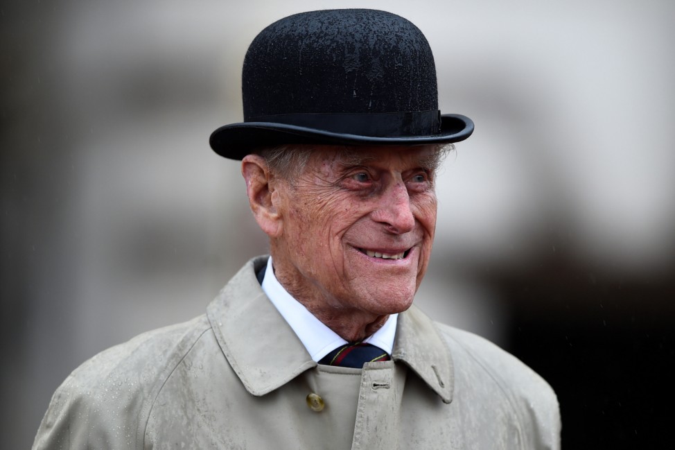 Britain's Prince Philip, in his role as Captain General, Royal Marines, attends a Parade to mark the finale of the 1664 Global Challenge, on the Buckingham Palace Forecourt, in central London