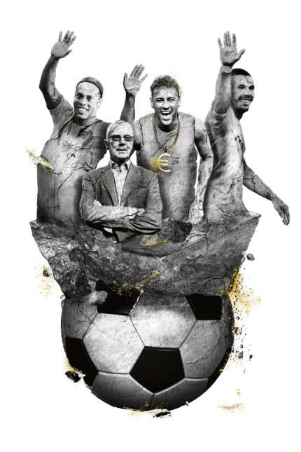 Fußball: Illustration: Stefan Dimitrov; Fotos: dpa, AP