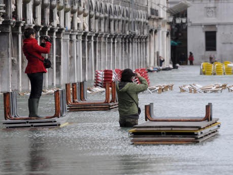 Hochwasser in Venedig, dpa