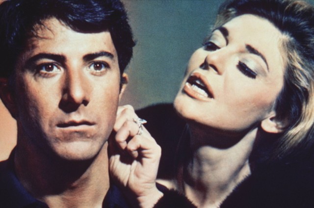 Dustin Hoffman Anne Bancroft The Graduate 1967 AVCO Embassy Rialto Pictures Hollywood CA USA PU