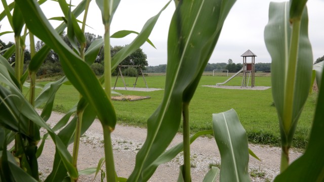 Angebot für Kinder: Weit vom Schuss, hinter Maisfeldern versteckt, ist der Spielplatz in Appercha.