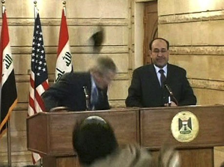 Bush, Bagdad, Schuh-Attacke, AP