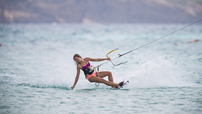 Sport-Talent: Erfolgreich auf dem Wasser: In Italien wurde Alina kornelli 2017 Vize-Europameisterin auf dem Kite-Board.