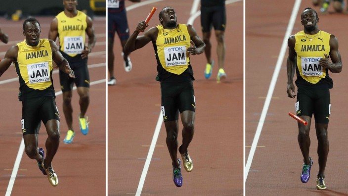 Leichtathletik-WM: Usain Bolt strauchelt, humpelt, scheidet aus.