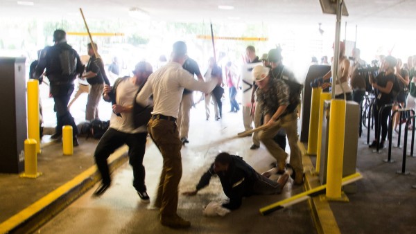 August 12 2017 Charlottesville Virginia United States Several white supremacists attack a bla