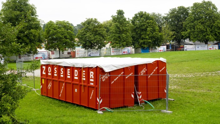 Volksfest Abwasser Container