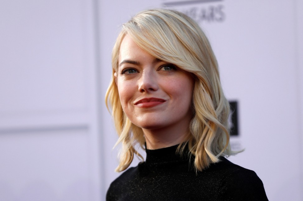 FILE PHOTO - Actress Emma Stone arrives at the 2017 American Film Institute Life Achievement Award in Los Angeles