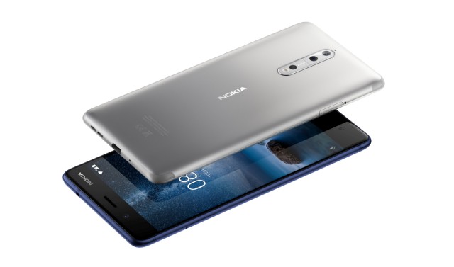 A handout picture of the new Nokia 8 phone