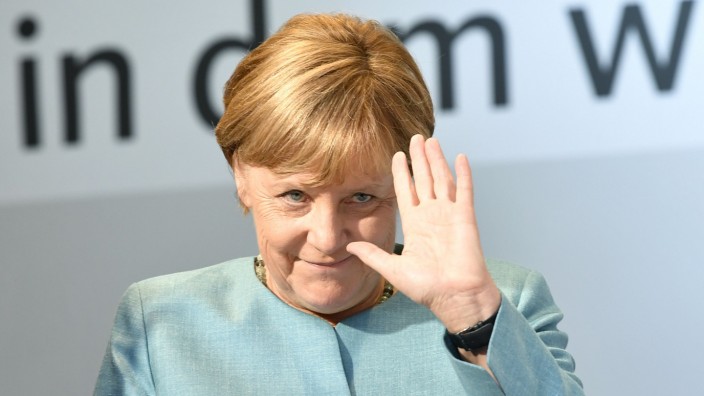 Autoindustrie: Für "mittelfristiges" Verbot von Diesel-Autos: Bundeskanzlerin Merkel auf Wahlkampf-Tour in Thüringen.
