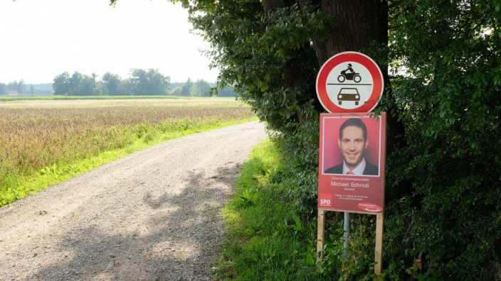 Mitten in Mauern: Michael Schrodis Wahlkampf findet nun auch im Wahlkreis Starnberg statt.