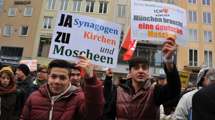 Demonstration gegen Rassismus in München, 2013