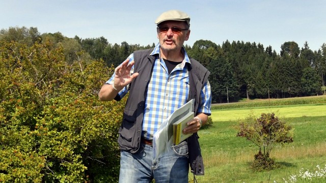 "Man kann hier die Geschichte vorüberziehen sehen.": Reinhard Sommerer hat schon viele Besucher zu den grünen Hügeln des Geotops "Maxmoos" geführt.