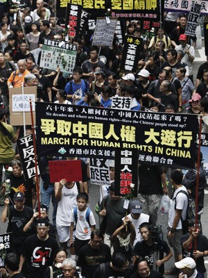Protest, Hongkong, AP