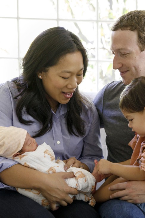Mark Zuckerberg, Priscilla Chan, Maxima und August