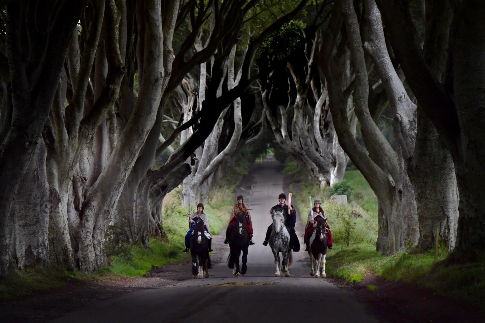 Game of Thrones' 'Dark Hedges' Welcome the Queen's Baton Relay