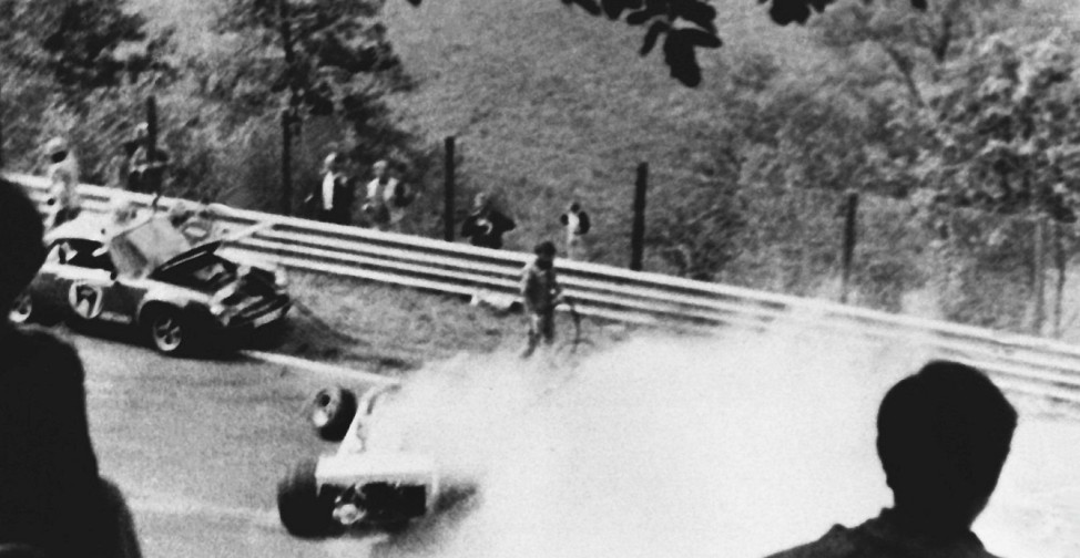 Unfall des Rennfahrer Niki Lauda, 1976