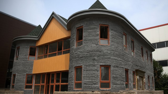 Two-storey house 3D-printed in 45 days in Beijing