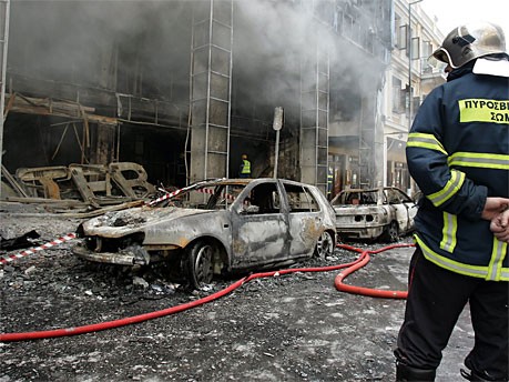 Unruhen in Griechenland; AFP