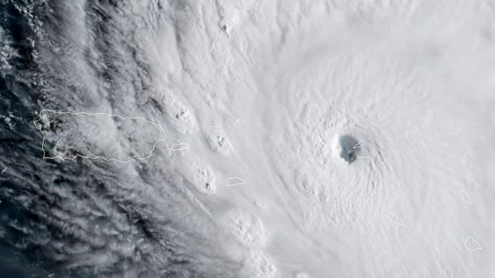 Klimawandel: Folge des Klimawandels? Ein Satellitenbild von Hurrikan Irma.