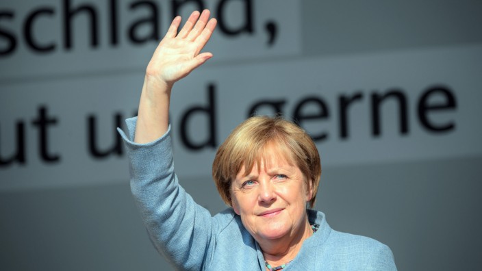 Wahlkampf CDU - Merkel