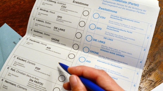 Briefwahl zur Bundestagswahl